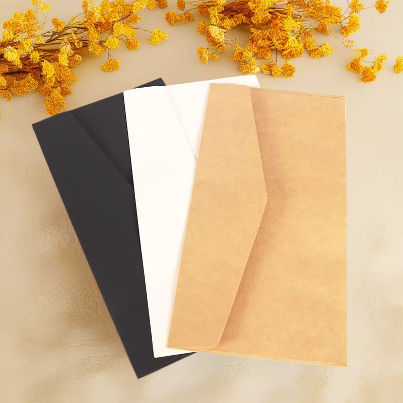 10 Stück selbstklebende Retro-Umschläge aus weißem Kraftpapier im europäischen Stil - Bild 3