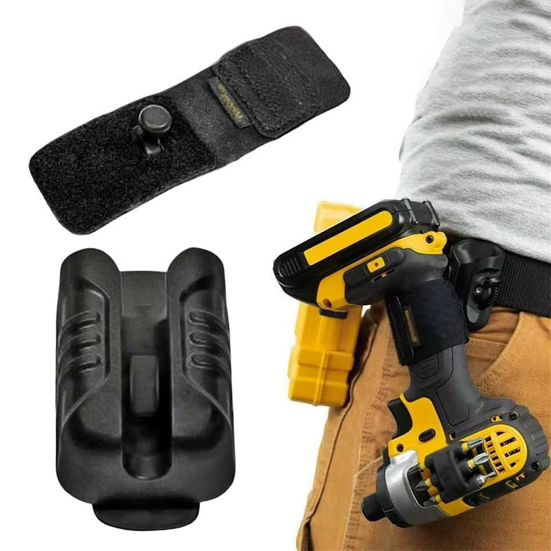 Tragbarer Bohrerhalter mit Selbstverriegelung und Gürtelclip in Schwarz - Bild 2