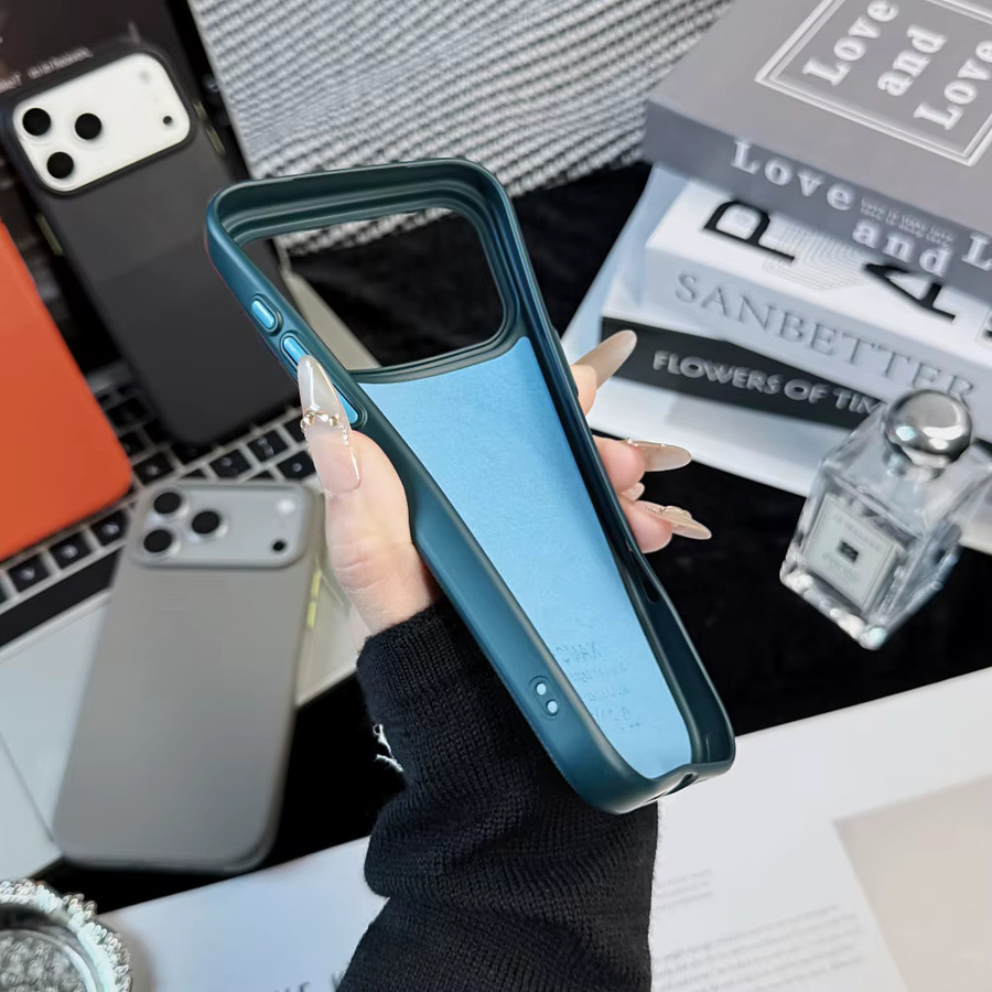 MagSafe Schutzhülle mit geometrischem Punktmatrix-Design für iPhone 11 bis iPhone 17 Pro Max, matt und magnetisch, Farbe: Schwarz - Bild 2