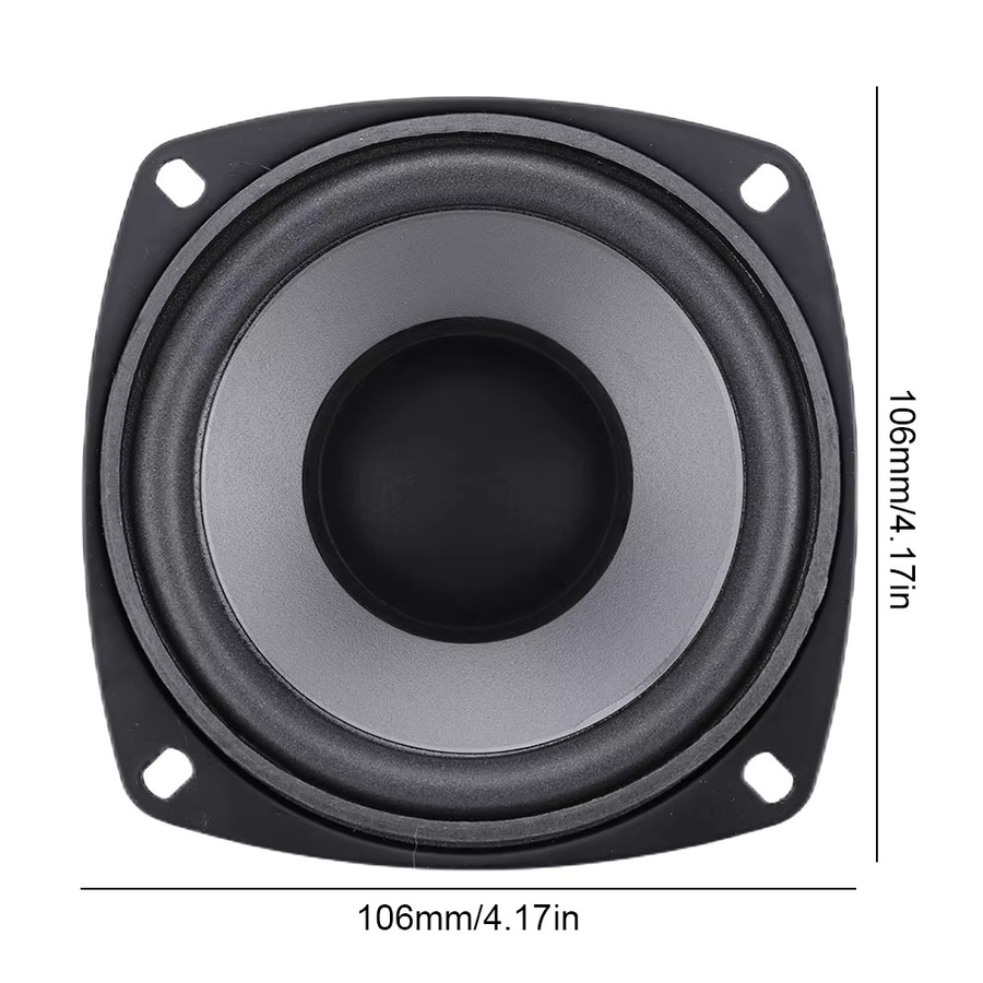 Koaxial Auto HiFi Subwoofer Lautsprecher in Schwarz für Fahrzeuge mit Vollbereich-Frequenz und Stereo-Sound - Bild 5
