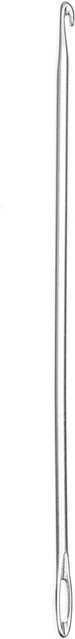 Rico Design Häkelnadel mit Öse aus Metall in Silber, 4mm - Bild 1