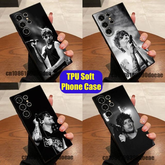 L-Louis T-Tomlinson Handyhülle für Samsung Galaxy S21 S22 S23 S24 S25 S26 Ultra Plus FE Lite Softcover in Schwarz - Bild 1