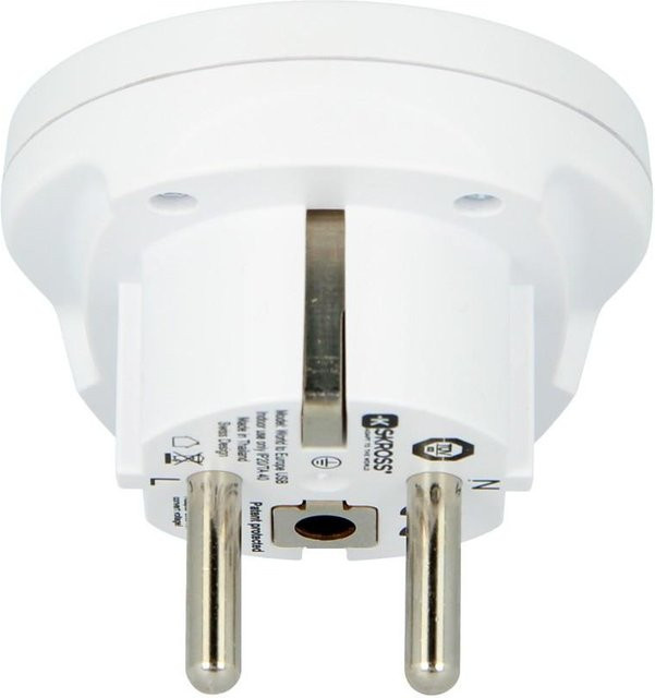 Skross Reisestecker World to Europe mit USB-A und USB-C in Weiß - Bild 1