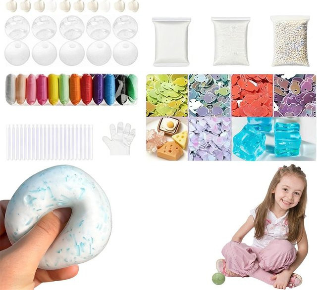 DIY Squishy Ball Bastelset mit transparenten Ballhäuten ab 3-6 Jahren - Bild 1