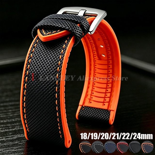 Uhrenarmband Langley, Silikon, Schwarz, Unisex, Wasserdicht - Bild 1
