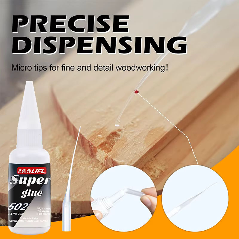 LOOLOFL 502 Superkleber Mehrzweck-Saisonacrylat-Kleber für Leder, Gummi, Schuhe, Keramik und Glas mit schneller Aushärtung - Bild 2