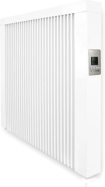 anapont Elektrischer Premium Elektroheizkörper mit WLAN-Steuerung und Schamotte-Speicherstein, 1300 Watt, Weiß - Bild 1