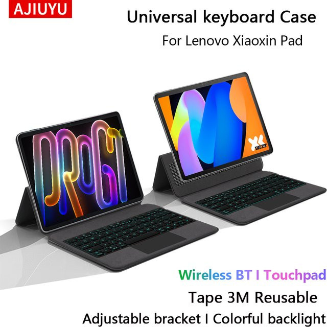 Lenovo Universelle Tastaturhülle für Xiaoxin Pad Pro GT 11,1 Zoll mit Hintergrundbeleuchtung und Touchpad in Schwarz - Bild 1
