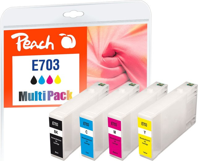 Peach E70 Druckerpatronen Set für Epson T7035 C13T70354010, 4er Pack Multicolor, wiederaufbereitet - Bild 1