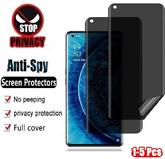 Privatsphäre Hydrogel Film Anti Spy Displayschutz für Oppo A6 GT A5I F29 F13 F31 Pro 5G Find X9 A5 A6I A5M K12S - Bild 1