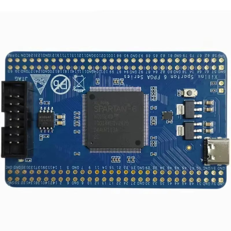 Xilinx Spartan 6 XC6SLX9-2TQG144 FPGA Core Board in Blau - Bild 2