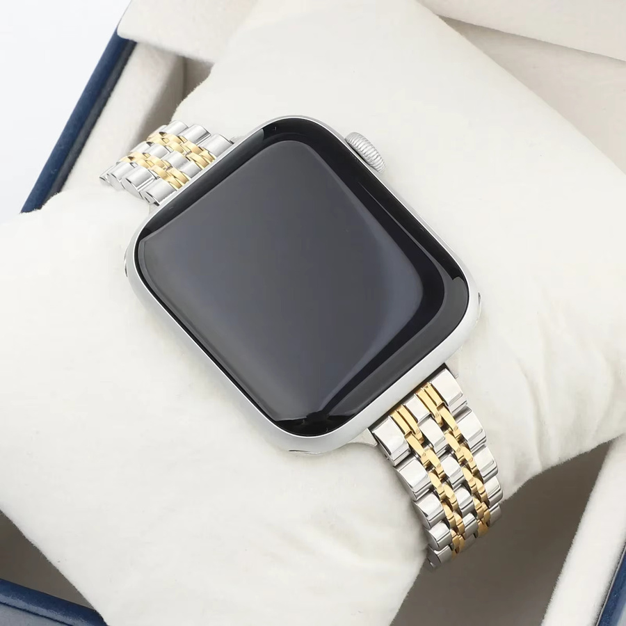CAOWTAN Uhrenarmband Edelstahl, Damen, für Apple Watch - Bild 2