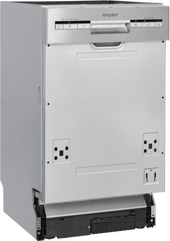 Exquisit integrierbarer Geschirrspüler EGSP1009-EB-030E in Silber, B/H/T: 44,8 x 81,5 x 57,4 cm - Bild 1