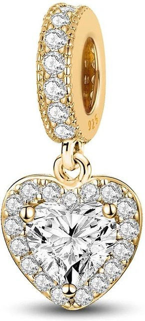 Anhänger Kupfer, Gold, Zirkonia, Damen - Bild 1