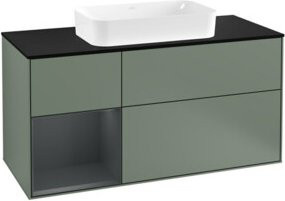 V&B Waschtischunterschrank Finion mit Wandbeleuchtung, Breite: 120 cm, Tiefe: 50,1 cm, Höhe: 50,1 cm, lackiert - Bild 1