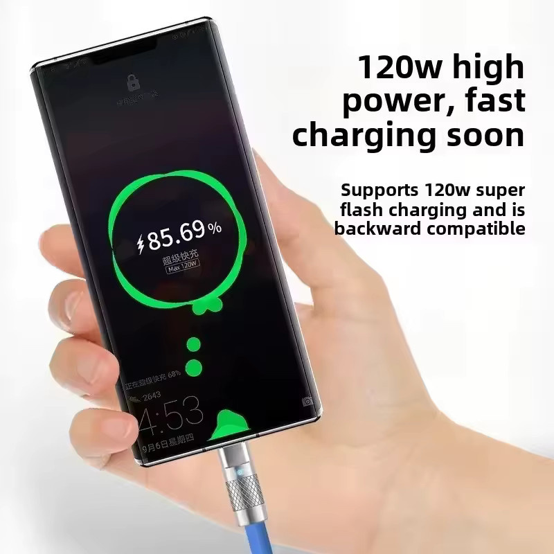 Xiaomi USB-C auf USB-C Schnellladekabel aus Flüssigsilikon mit 120W und 10A PD-Unterstützung - Bild 4