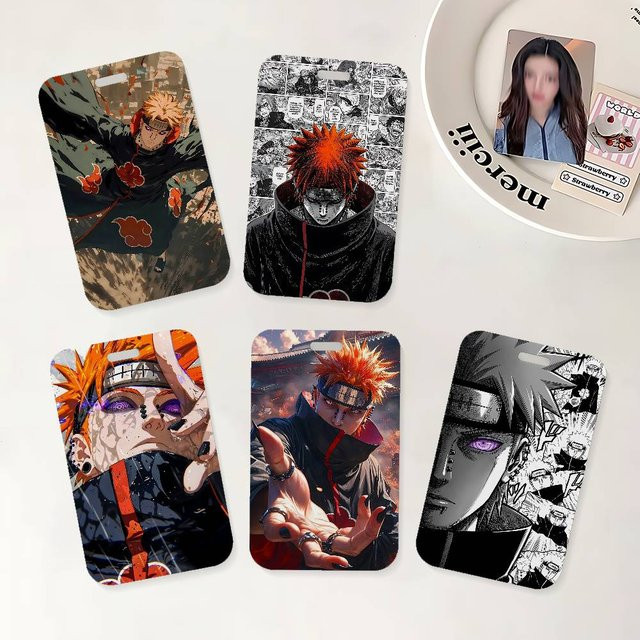 Naruto Anime Pain Nagato Ausweishalter mit Etui für Schule und Büro in Multicolour - Bild 1