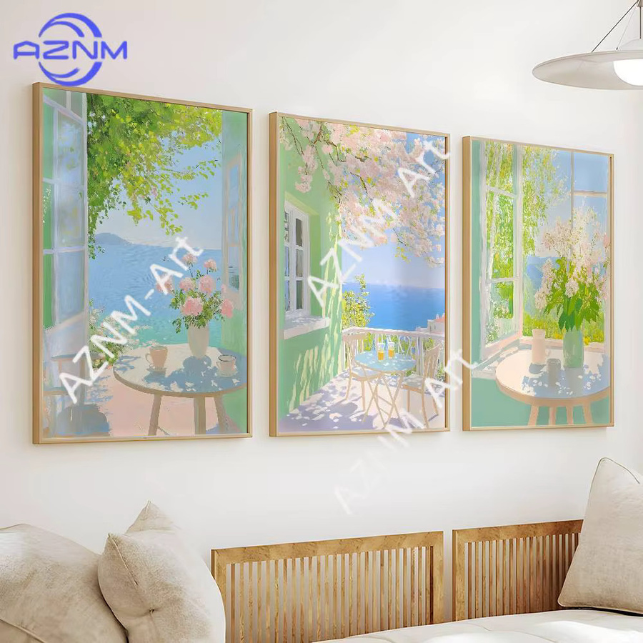 KAYOU Floral Poster Nordic Modern Wandaufkleber mit Blumenmotiv in Multicolour - Bild 1