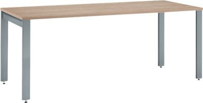 Schäfer Shop Select Schreibtisch LOGIN 4-Fuß in Eiche und Basaltgrau, B: 160 cm, T: 80 cm, H: 74 cm - Bild 1