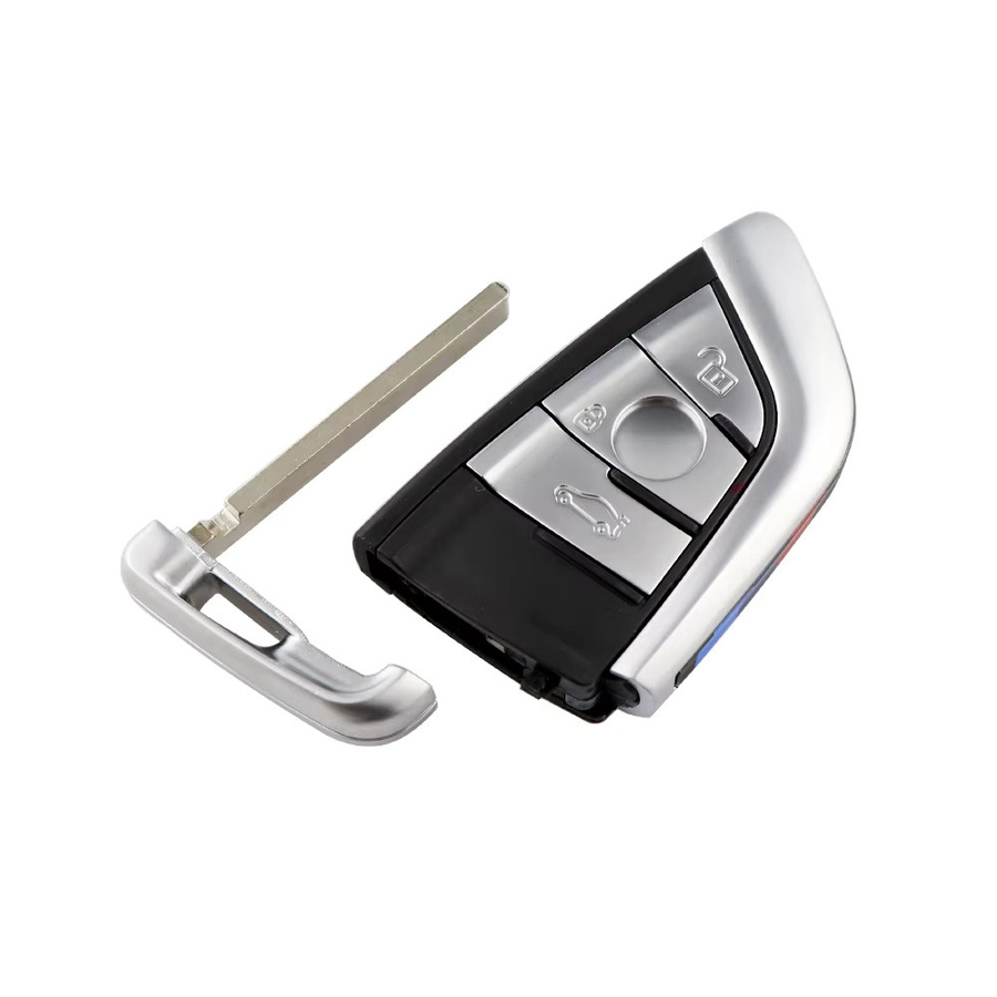 YIQIXIN Smartcard-Schlüsselgehäuse für BMW F Serie X1 X5 X6 CAS4 CAS4+ in Schwarz, ungeschnittener Keyless Go Ersatzschlüssel - Bild 1