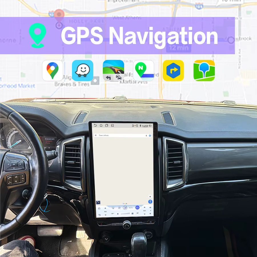 MOOKAKA Android 15.0 Autoradio mit 14,5 Zoll Tesla-Bildschirm für Ford Ranger Everest 2016 - 2021, GPS-Navigation und Multimedia-Player, Schwarz - Bild 5