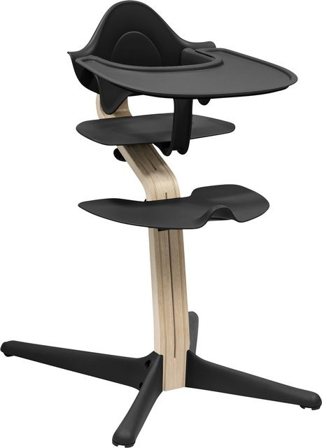 Stokke Nomi Bundle Hochstuhl mit Babyset und Tray in Schwarz und Braun - Bild 1