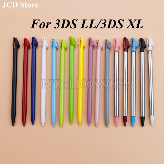 10 Stück ChengHaoRan Metall Teleskop Stylus Touch Pen in Blau und Multicolour für Nintendo 3DS LL, XL und 3DSXL Spielkonsolen - Bild 1