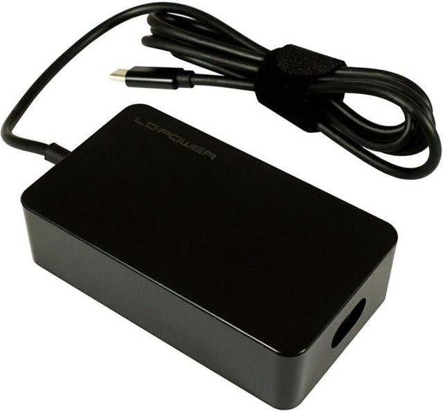LC-Power Laptop-Netzteil LC-NB-PRO-65-C mit USB-C Anschluss, 65 W, Schwarz - Bild 1
