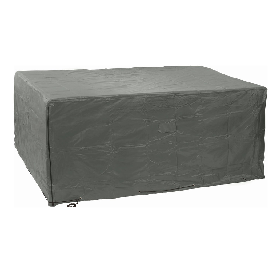 Wasserabweisende und schmutzabweisende Schutzhülle für Loungemöbel aus Polyester und PVC in Grau, B/T/H: 215 x 215 x 90 cm - Bild 2