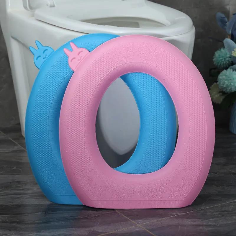 Zorioneko Tragbarer EVA-Toilettensitz in O-Form mit Griff, wasserdicht und waschbar - Bild 3