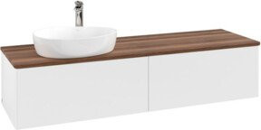 V&B Waschtischunterschrank Antao ohne Frontstruktur in Weiß lackiert, B/T: 160 x 50 cm - Bild 1