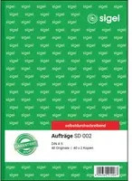 SIGEL Auftragsformular SD 002 aus Papier in A5, erhältlich in Pink, Gelb und Grün - Bild 1