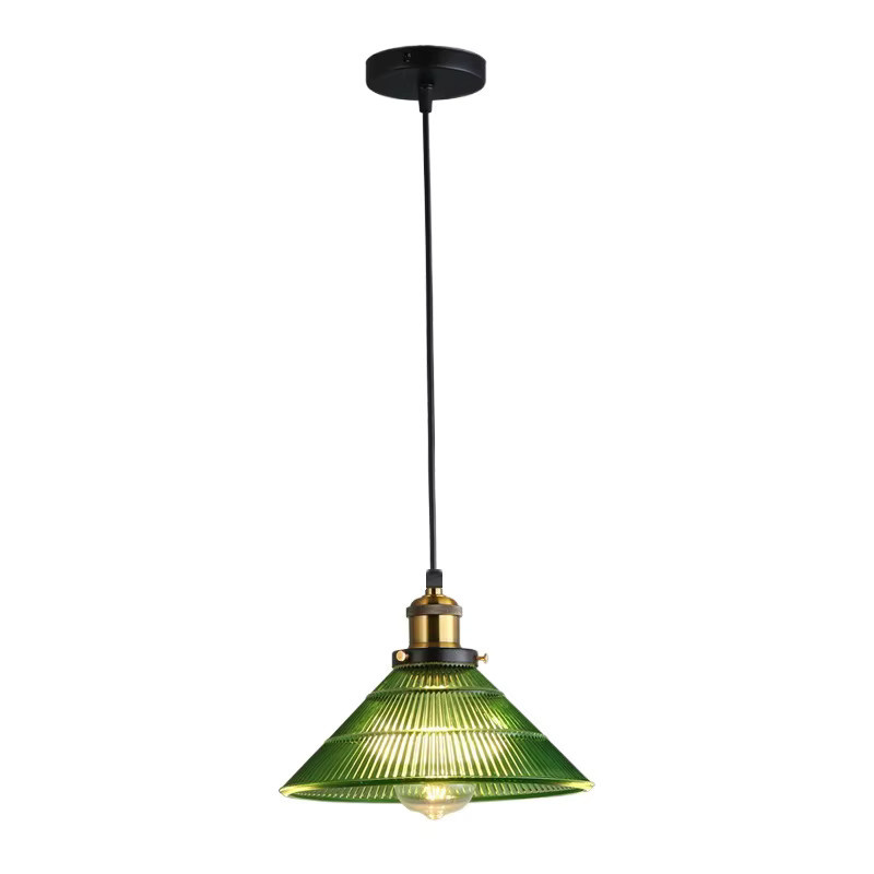 Ramalho Moderne LED Pendelleuchte aus Glas und Metall in Grün und Gold/Messing für dein Wohnzimmer - Bild 5