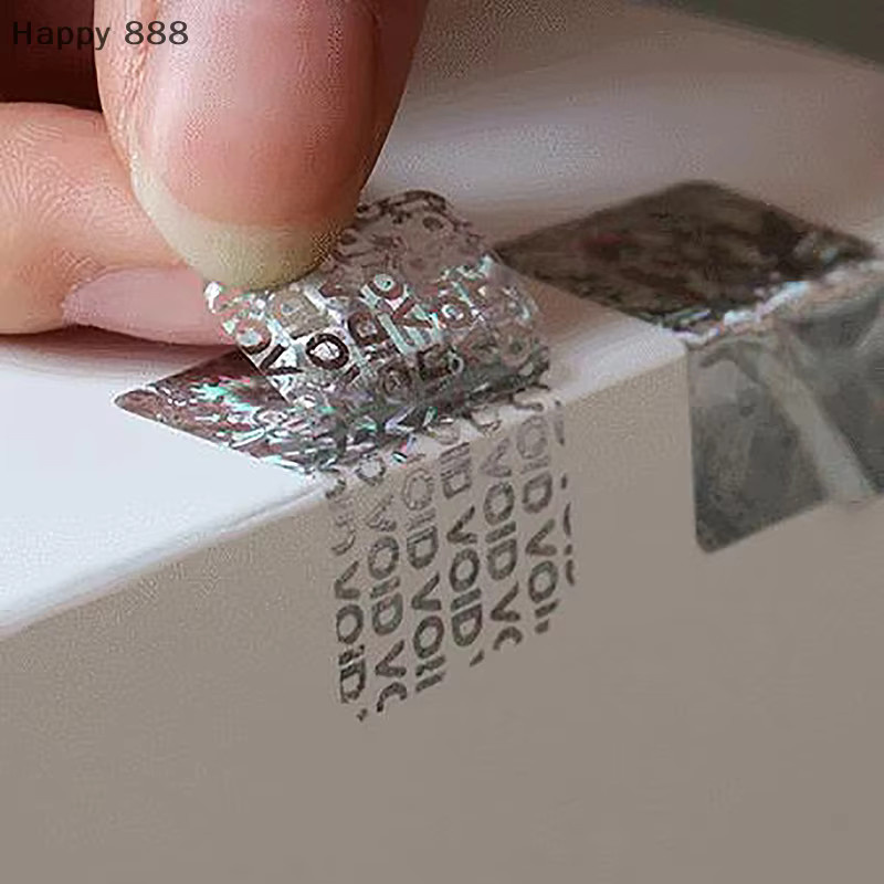 50 Stück manipulationssichere Garantie-Void-Aufkleber in Silber als selbstklebende Sicherheitssiegel und Schutzetiketten - Bild 2