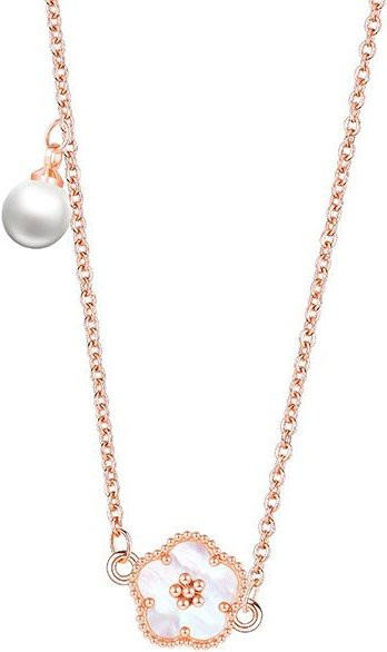 Lucky Star Jewelry Halskette, Edelstahl, Weiß, Perle, Damen - Bild 1
