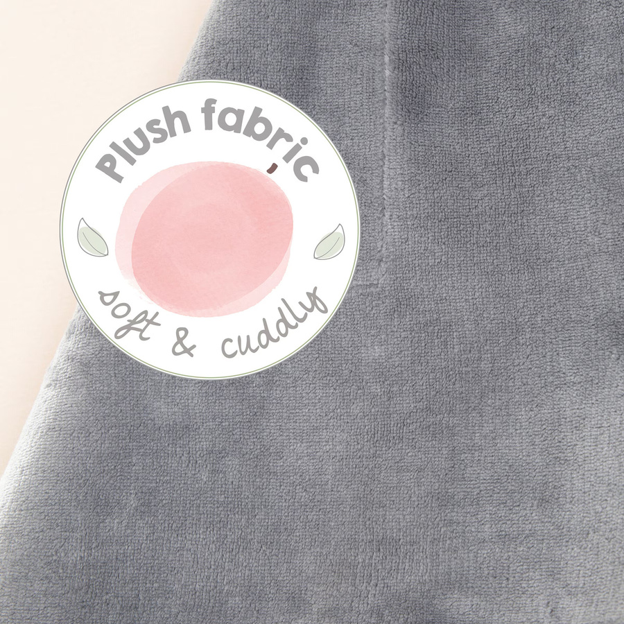 Roba Kuscheldecke Woodland Buddies für Babys, Reversible Double Face Fleece-Decke in Grün und Silber - Bild 2