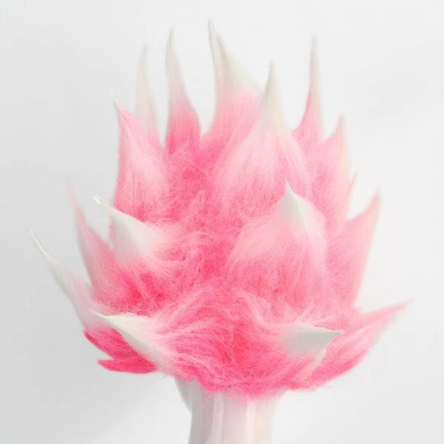 Rosa und weiße Cosplay-Perücke, lockiges Synthetik-Haar, Damen - Bild 1