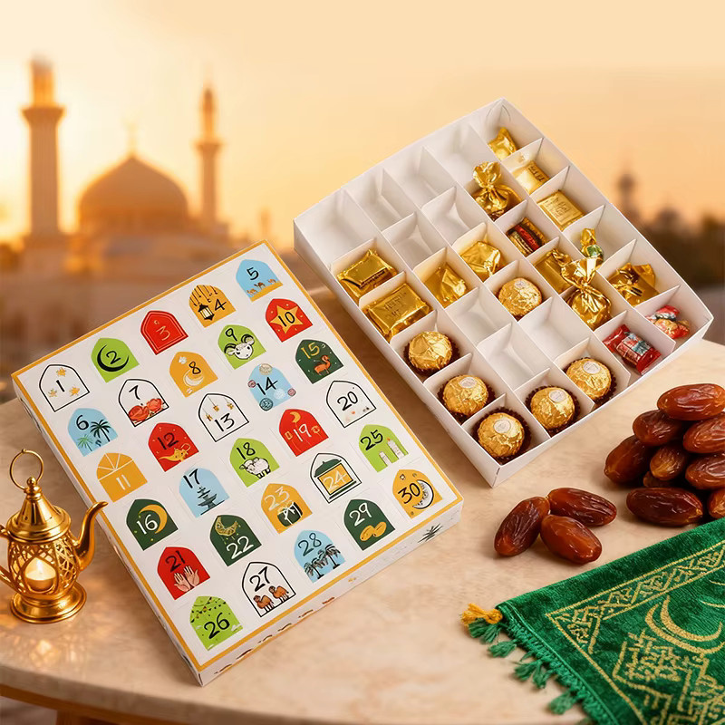 Ramadan Adventskalender Boxen DIY Geschenkboxen für den 30-Tage-Countdown zum Eid Al Fitr in Mehrfarbig - Bild 2