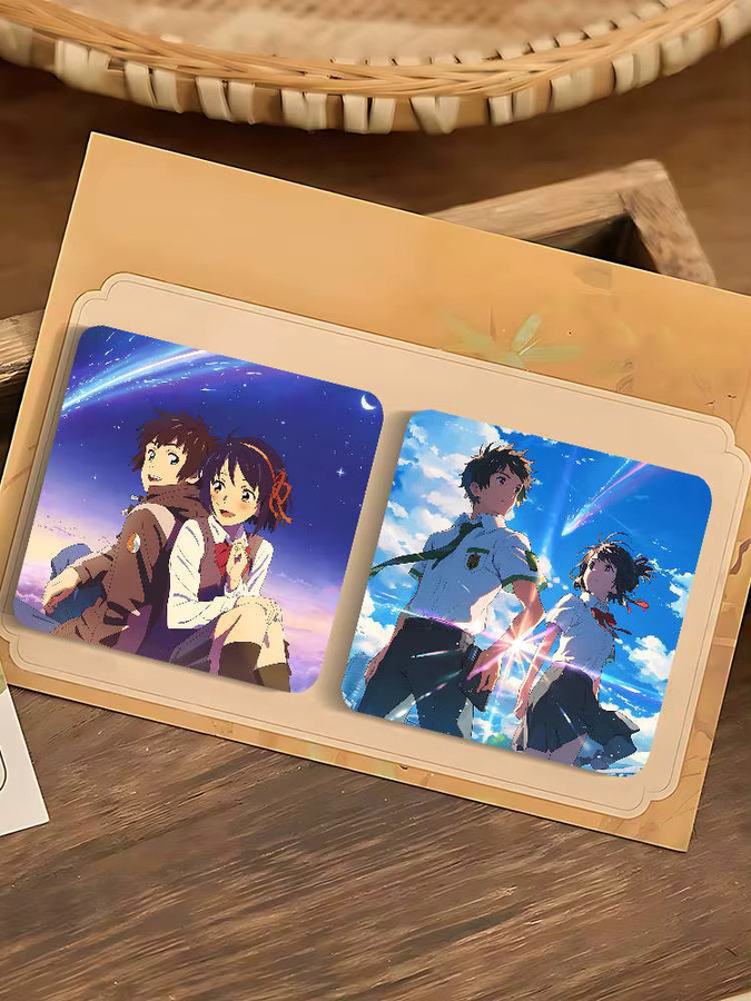 Personalisierter Anime Film Y-Your N-Name Kühlschrankmagnet, quadratischer magnetischer Aufkleber in Multicolour - Bild 6