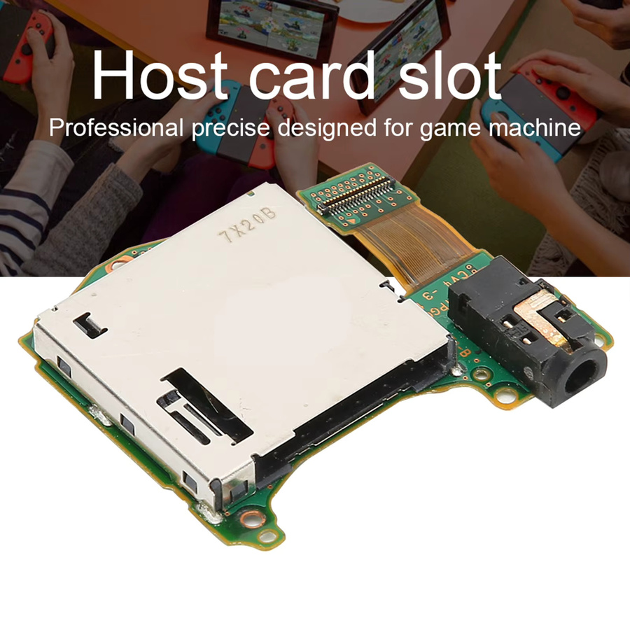 Game Reader Kartensteckplatz und Host Reader Tray mit Kopfhöreranschluss für Nintendo Switch in Grün - Bild 2