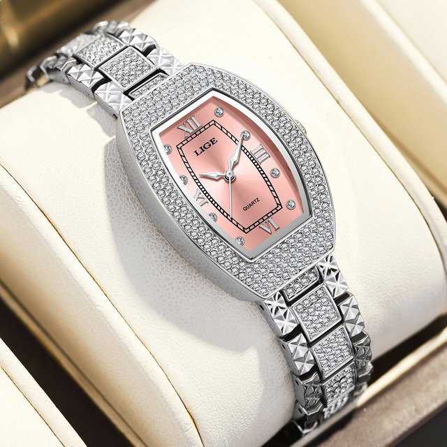 LIGE Armbanduhr Quarz, Edelstahl, Diamant, Damen - Bild 1