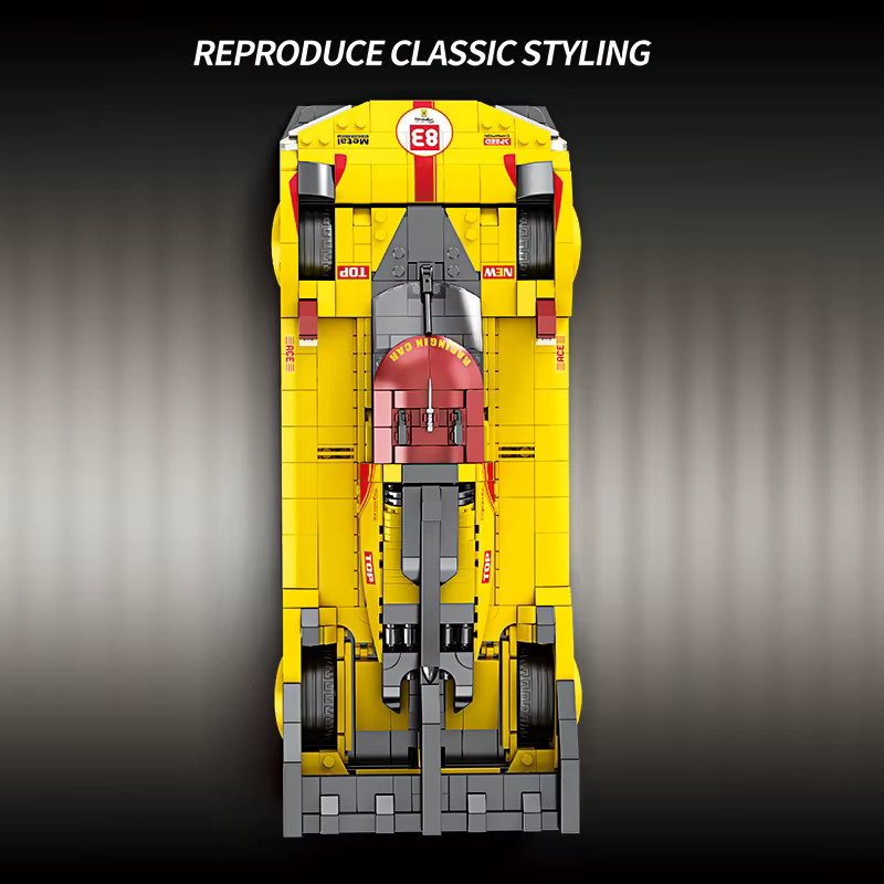 REOBRIX Gelber Supersportwagen, Baukasten, 1370 Teile, 1:16 Modell - Bild 5