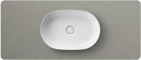 Duravit Waschtisch-Konsole Luv in Grau aus Granit-Verbundwerkstoff B/T/H: 138,8 x 59,5 x 2 cm - Bild 1