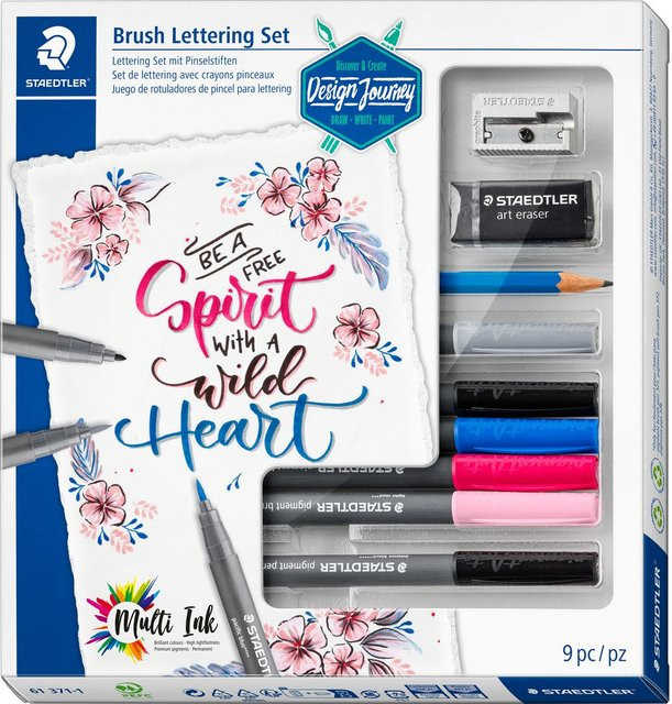 Staedtler Brush Lettering Set mit Brush Pens in Multicolor - Bild 1
