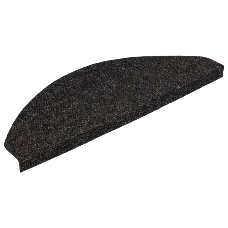 vidaXL Stufenmatten selbstklebend Anthrazit, 15 Stück, rutschfest und schalldämmend, B: 65 cm, T: 22,5 cm, H: 3,5 cm - Bild 2
