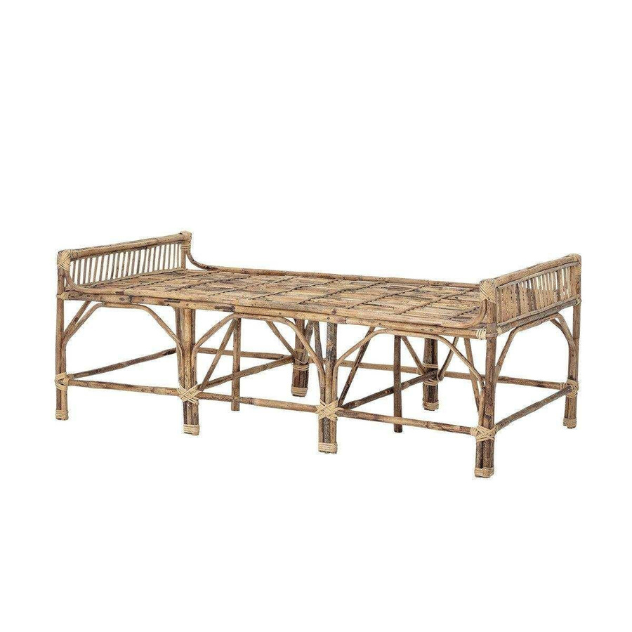 Bloomingville Pammi Bank aus Rattan in Natur Braun und Beige, Breite: 150 cm - Bild 1