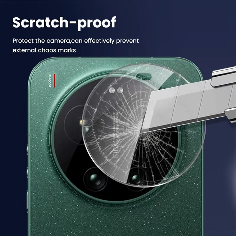 2 Stück Mi17Ultra 3D Gehärtetes Glas Kameraschutz für Xiaomi 17 Ultra 5G, Transparent - Bild 3