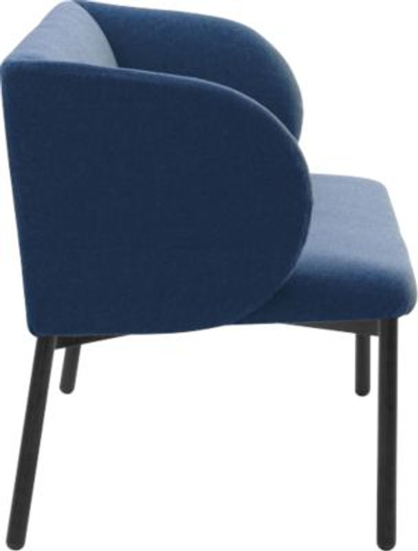 Leyform Sofa LIV 2-Sitzer in Dunkelblau mit Stoffbezug, Breite: 127 cm, Tiefe: 62 cm, Höhe: 74 cm - Bild 2