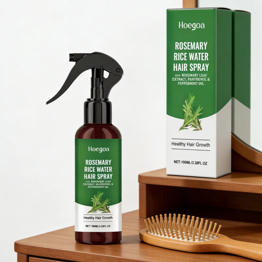 Hoegoa Rosmarin-Reiswasser Haarspray, 100 ml, Unisex - Bild 3