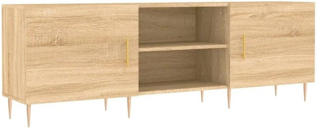 vidaXL TV-Schrank Modell 8 in Sonoma-Eiche/Braun aus Holzwerkstoff und Eisen, B/T/H: 150 x 30 x 50 cm - Bild 1